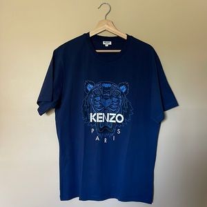 Kenzo Paris Logo Tshirt in Navy